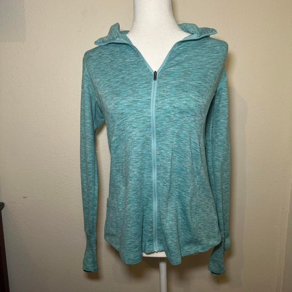 Columbia Lightweight Zip-Up Hoodie‎ — Seafoam Heather (L)